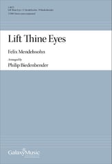 Lift Thine Eyes TTBB choral sheet music cover